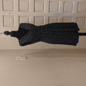 Navy LOFT Polka Dot dress (0)